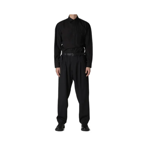 Wool Gabardine Hem Tab Gabardine Pants