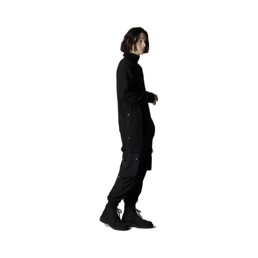 Spider Web Knit Big Turtleneck T-Shirt