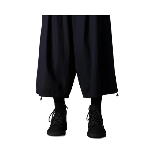 Indigo Dyed Cotton Twill Balloon Pants