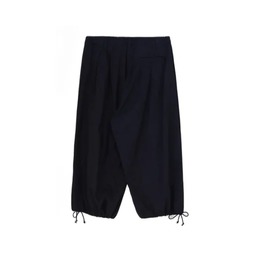 Indigo Dyed Cotton Twill Balloon Pants
