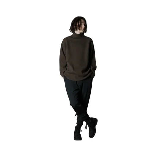 Fine Merino Wool Raglan Turtle Neck