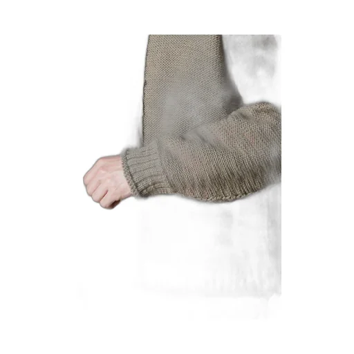 Roving Slub Wool Unbalance Turtleneck