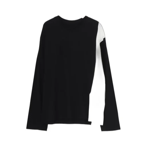 C/Mo Jersey Combination Mix Block Long Sleeved T-Shirt