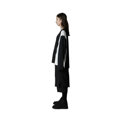 C/Mo Jersey Combination Mix Block Long Sleeved T-Shirt