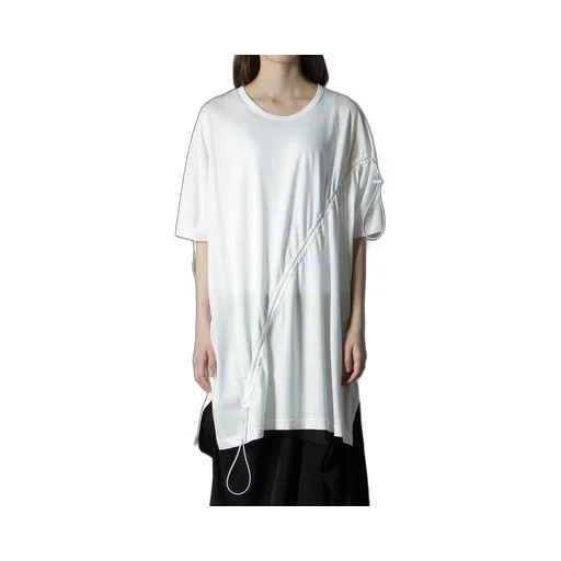 C/Mo Jersey Drawcord French Sleeve T-Shirt