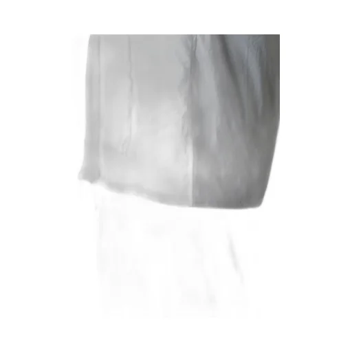 Switching Material Patchwork White Shirt