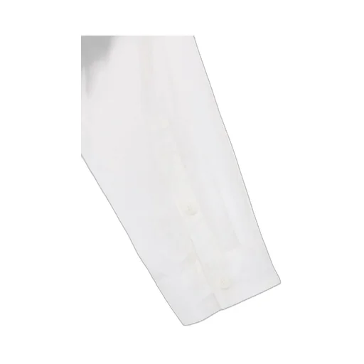 Switching Material Patchwork White Shirt