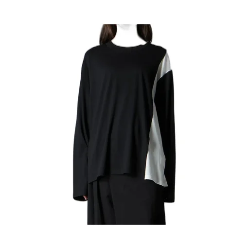 C/Mo Jersey Combination Mix Block Long Sleeved T-Shirt