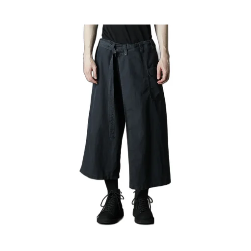 C/Ny Sulfur Dyeing Stone Wash Bio Wrap Skirt Pants