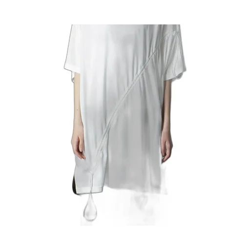 C/Mo Jersey Drawcord French Sleeve T-Shirt