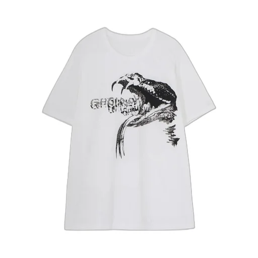 Cotton Jersey Snake Graphic T-Shirt