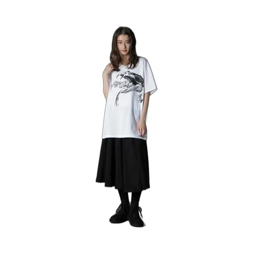 Cotton Jersey Snake Graphic T-Shirt