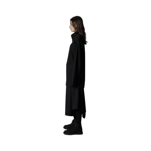 Cotton Jersey Turtleneck Long Sleeved T-Shirt