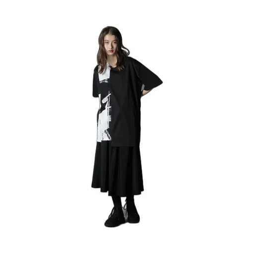 Silkette Jersey Number Pattern Tsujikiri Short Sleeved T-Shirt