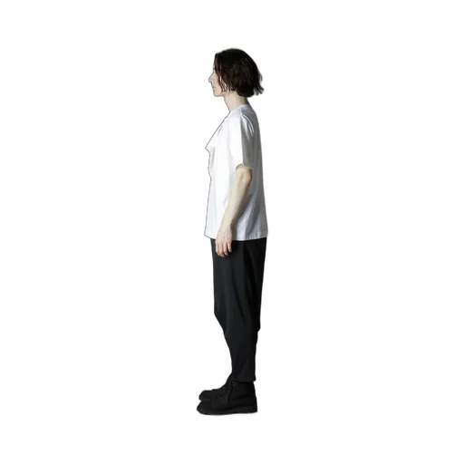 Cotton Jersey Licking Short Sleeved T-Shirt