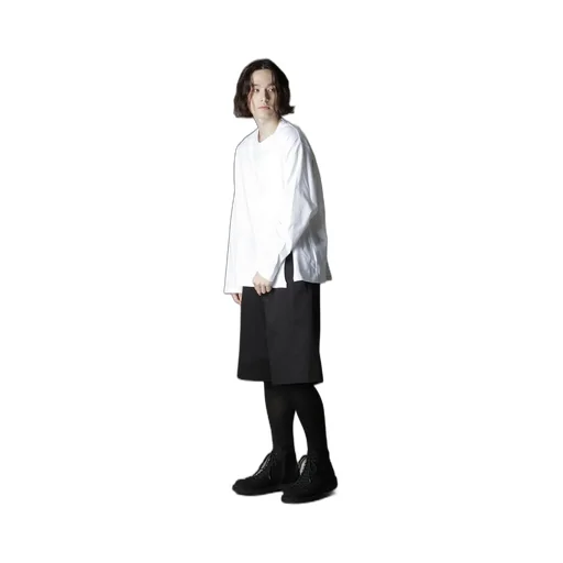 Cotton Jersey Mix Block Long Sleeved T-Shirt
