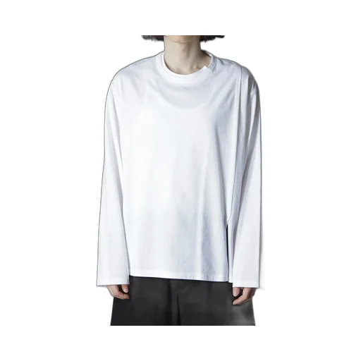 Cotton Jersey Mix Block Long Sleeved T-Shirt