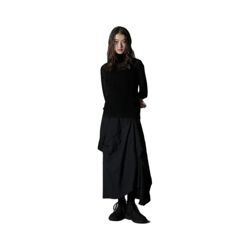Flocky High Neck Tulle