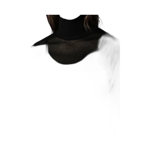 Flocky High Neck Tulle