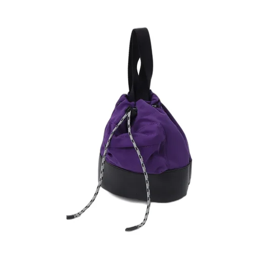 Wrinkled Nylon 2 Way Pouch