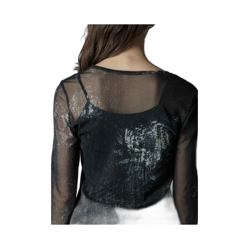 Soft Tulle Floral Pattern Round Neck Tulle