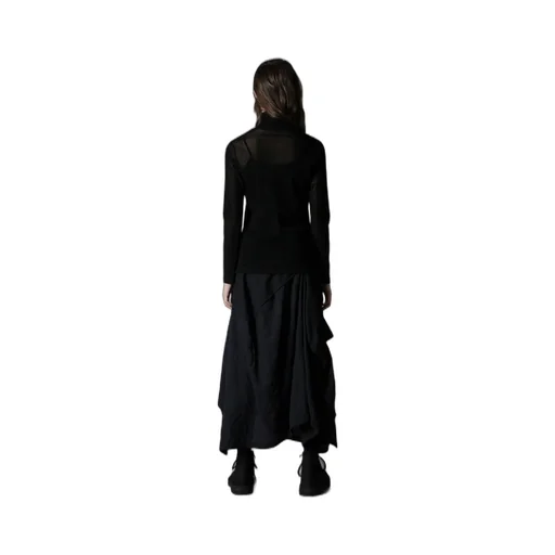Flocky High Neck Tulle