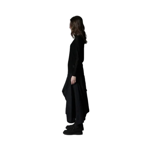 Flocky High Neck Tulle