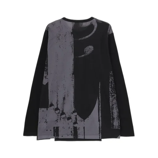 Silkette Jersey Number Pattern Tsujikiri Long Sleeved T-Shirt