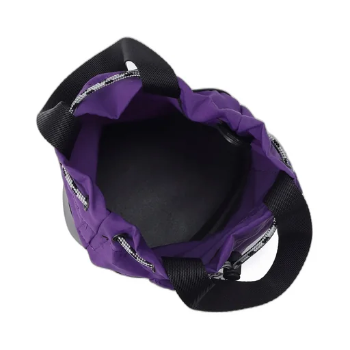 Wrinkled Nylon 2 Way Pouch