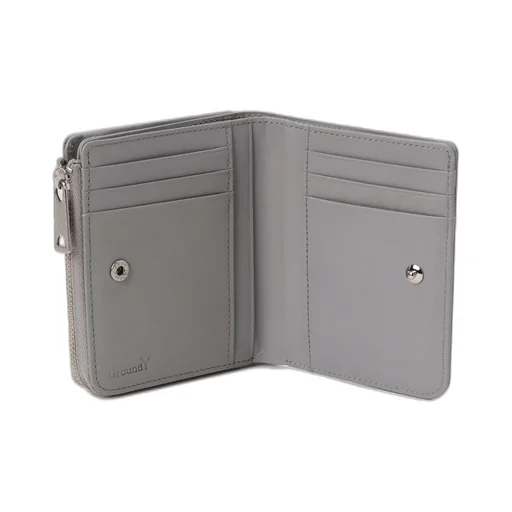 Cow Leather Double Fold Wallet
