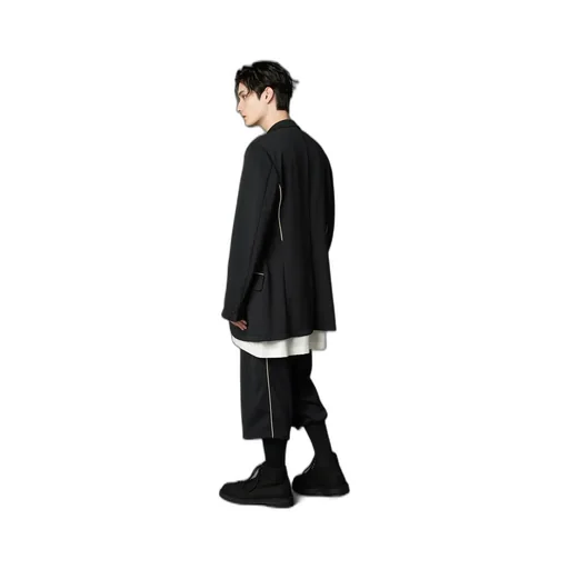 Polyester Smooth Switching Piping Jacket