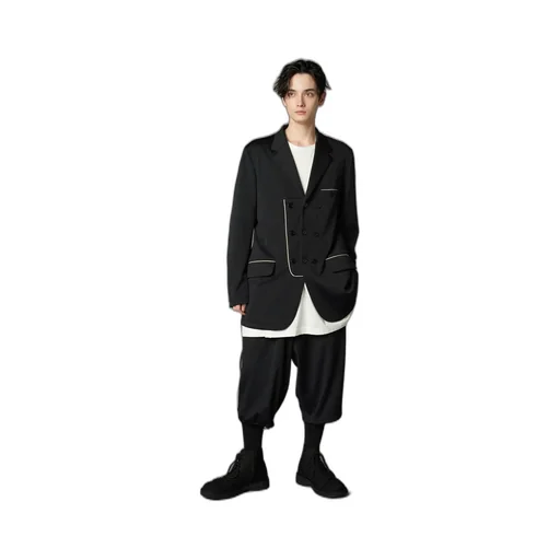 Polyester Smooth Switching Piping Jacket