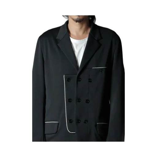 Polyester Smooth Switching Piping Jacket