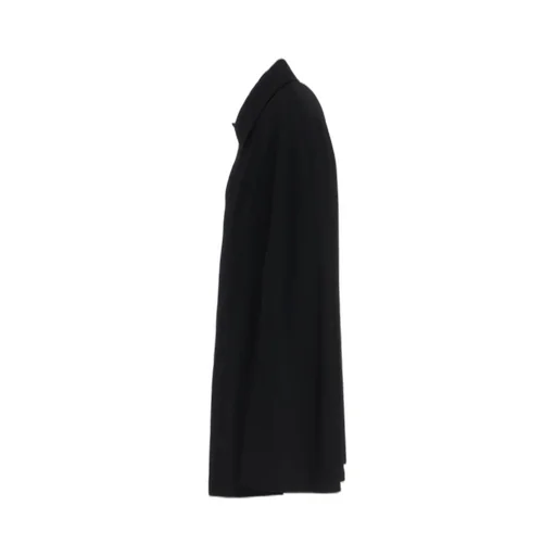 Wool Gabardine Collared Cloak