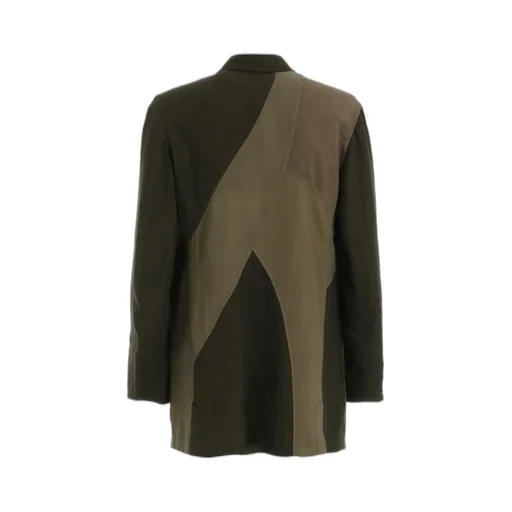 Cubism Patchwork Product Dyed Switching Zip Jacket