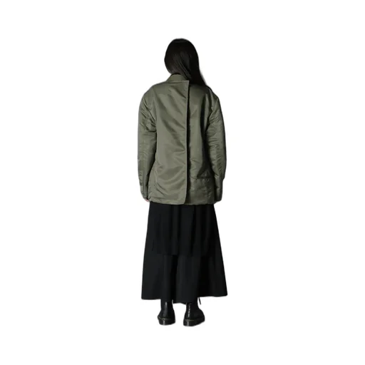 Various Material Combination Jacket Back Extra Material Design