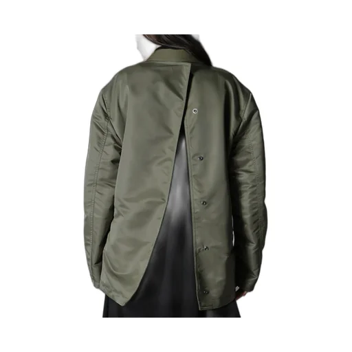 Various Material Combination Jacket Back Extra Material Design