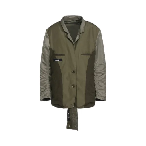 Various Material Combination Jacket Back Extra Material Design