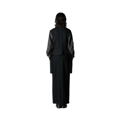Flannel+Double Face Goat Leather Short Jacket Back Extra Material