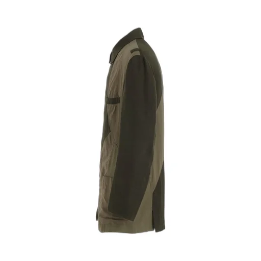 Cubism Patchwork Product Dyed Switching Zip Jacket
