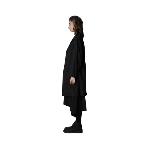 Cotton Broad + Cupra Stripe Stripe Switching Long Jacket