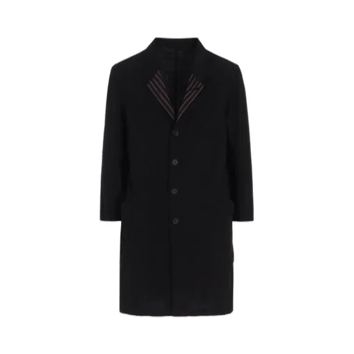 Cotton Broad + Cupra Stripe Stripe Switching Long Jacket