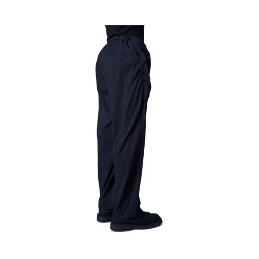 Cotton/Nylon Oxford String Pants With Fulled Wool Gauze Pockets