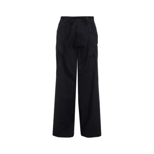 Cotton/Nylon Oxford String Pants With Fulled Wool Gauze Pockets