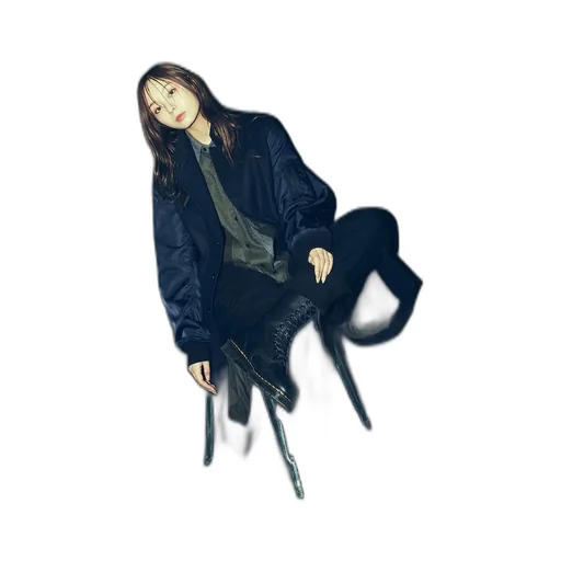 Top Dyed Light Flannel+ Nylon Twill Long Jacket Ma-1 Sleeve