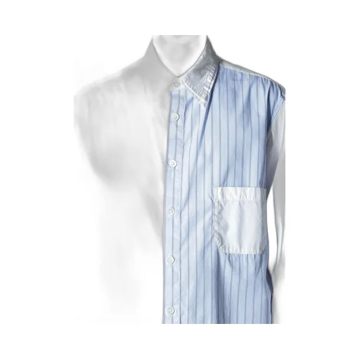 Cotton Broad + Stripe Switching Long Sleeve Shirts