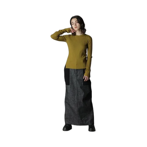 Merino Wool Rib Crew Neck Knitwear