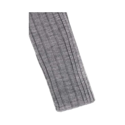 Wool Crew Neck Rib Knit