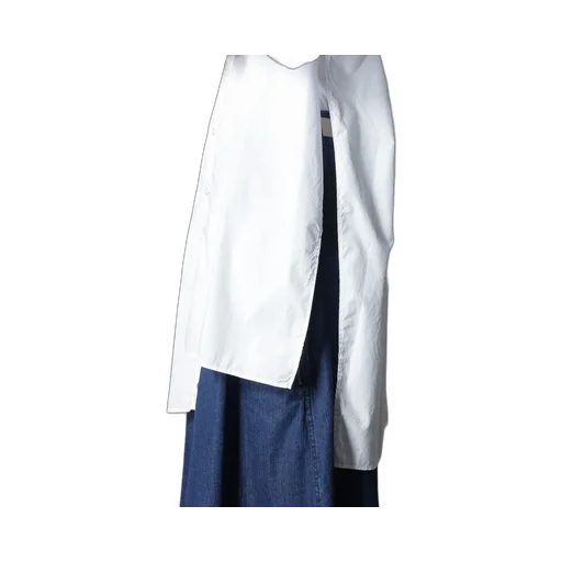 Cotton Broad + Stripe Switching Non Fusible Shirts