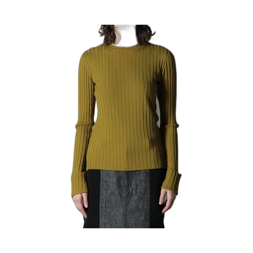 Merino Wool Rib Crew Neck Knitwear
